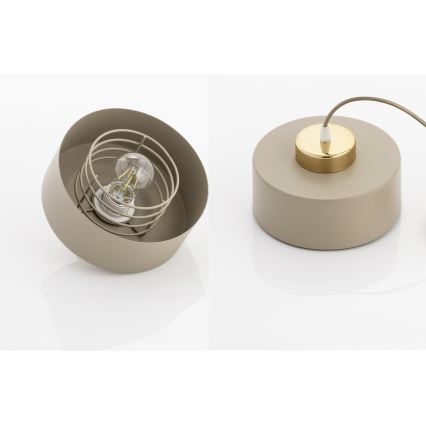 Brilagi - Πλαφονιέρα οροφής SPRING 1xE27/60W/230V μπεζ/χρυσό