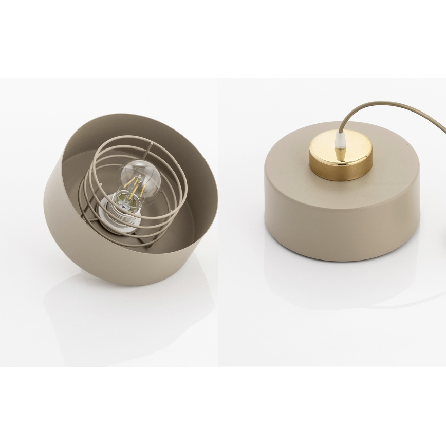 Brilagi - Πλαφονιέρα οροφής SPRING 1xE27/60W/230V μπεζ/χρυσό