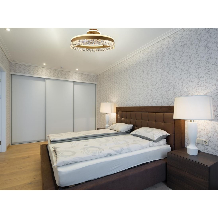 Brilagi - Πλαφονιέρα οροφής ντιμαριζόμενη LED LED/86W/230V 3000-6500K χρυσό + τηλεχειριστήριο