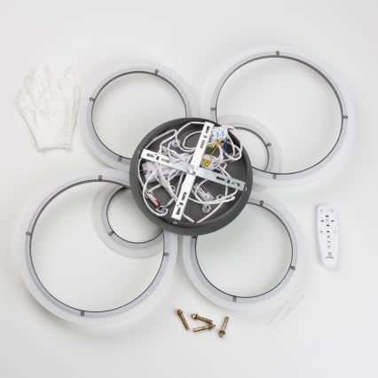 Brilagi - Πλαφονιέρα οροφής ντιμαριζόμενηLED ORBITS LED/85W/230V 3000-6500K ανθρακί + τηλεχειριστήριο