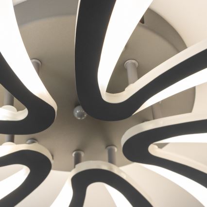 Brilagi - Πλαφονιέρα οροφής ντιμαριζόμενη LED TWIST LED/55W/230V 3000-6500K ανθρακί + τηλεχειριστήριο