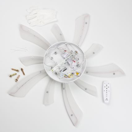 Brilagi -Πλαφονιέρα οροφής ντιμαριζόμενη LED TWIST LED/55W/230V 3000-6500K λευκό + τηλεχειριστήριο