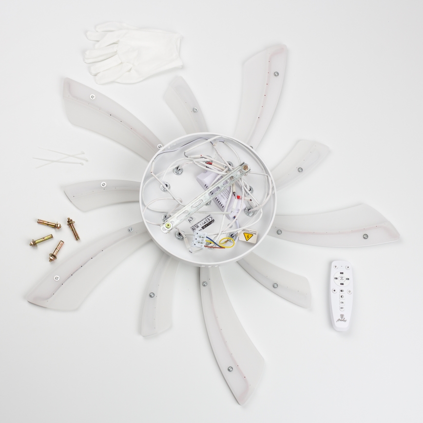 Brilagi -Πλαφονιέρα οροφής ντιμαριζόμενη LED TWIST LED/55W/230V 3000-6500K λευκό + τηλεχειριστήριο