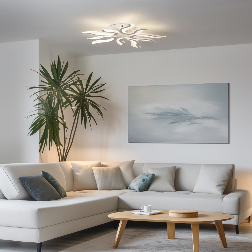 Brilagi - Πλαφονιέρα οροφής ντιμαριζόμενη LED TWIST LED/65W/230V 3000-6500K λευκό + τηλεχειριστήριο