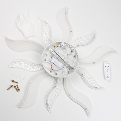 Brilagi - Πλαφονιέρα οροφής ντιμαριζόμενη LED TWIST LED/65W/230V 3000-6500K λευκό + τηλεχειριστήριο