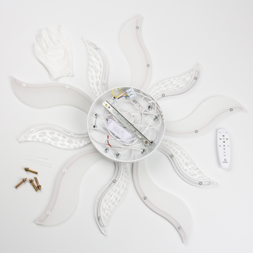 Brilagi - Πλαφονιέρα οροφής ντιμαριζόμενη LED TWIST LED/65W/230V 3000-6500K λευκό + τηλεχειριστήριο