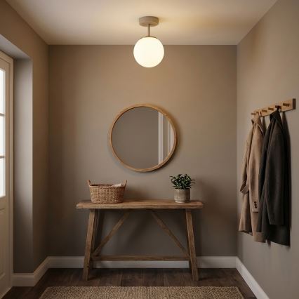 Brilagi - Προσαρτημένο φωτιστικό οροφής 1xE27/60W/230V μπεζ/χρυσό