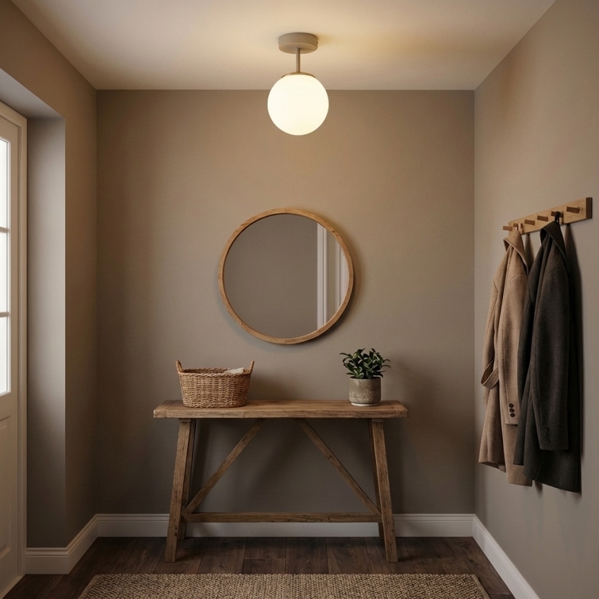 Brilagi - Προσαρτημένο φωτιστικό οροφής 1xE27/60W/230V μπεζ/χρυσό