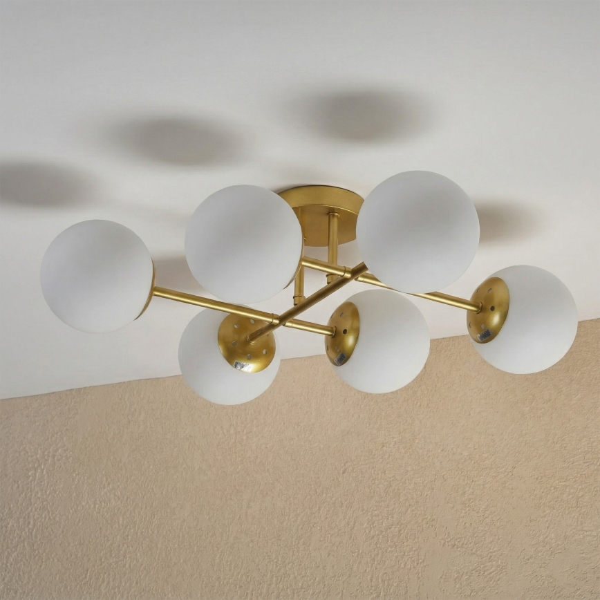 Brilagi - Προσαρτημένο φωτιστικό οροφής MALONY 6xE14/20W/230V χρυσό