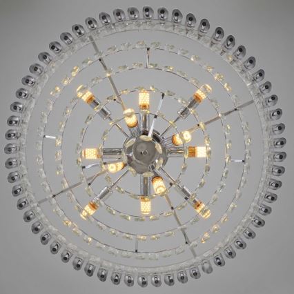 BRILAGI - Προσαρτημένος πολυέλαιος ECLIPSE 12xE14/10W/230V διάμ. 78 cm ασημί