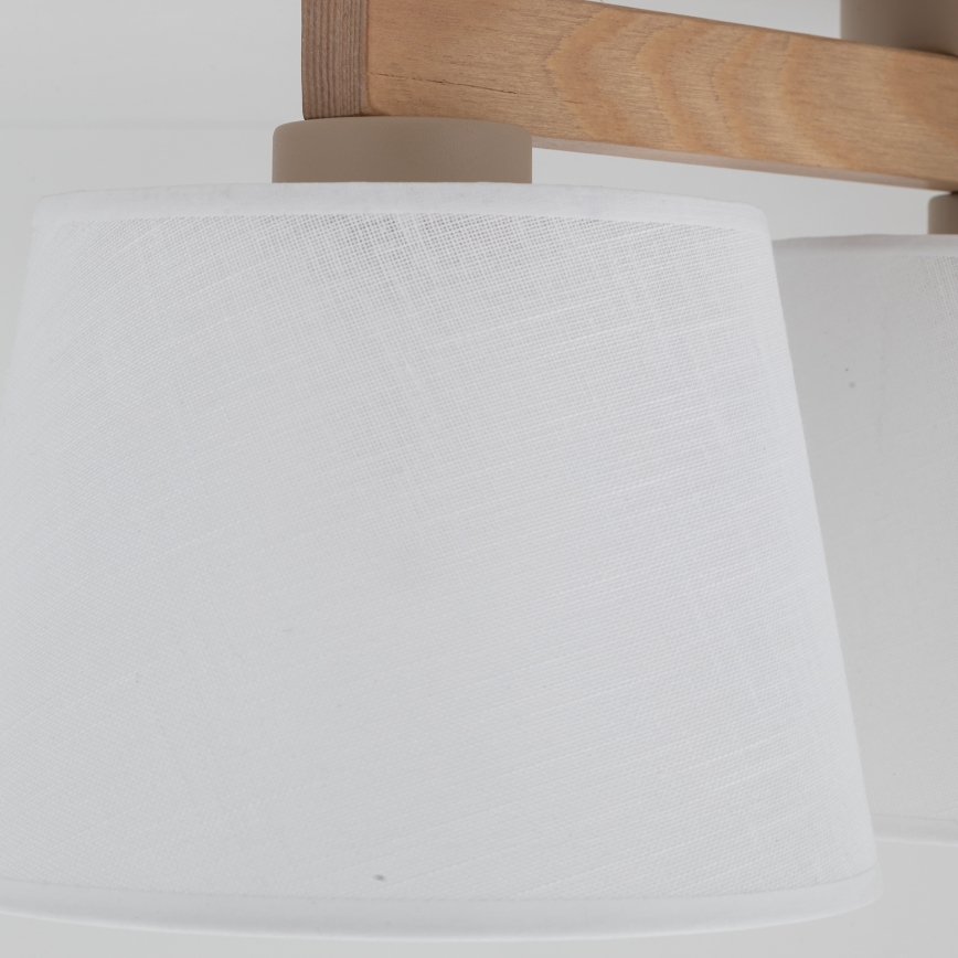 Brilagi - Προσαρτημένος πολυέλαιος LATTE SABIA 3xE27/15W/230V πεύκο/λευκό