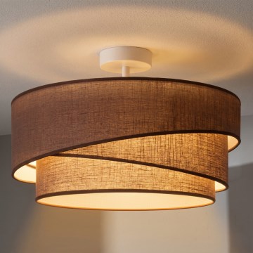 Brilagi - Προσκολλητό φωτιστικό οροφής ARROW 1xE27/60W/230V Ø 45 cm καφέ