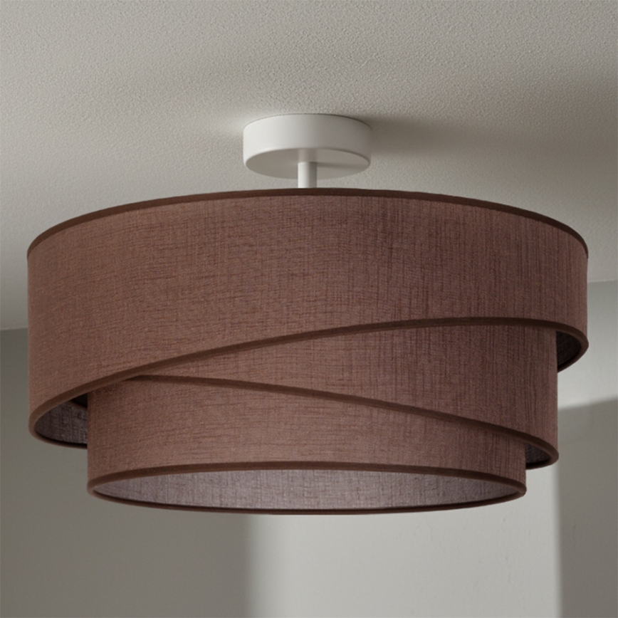 Brilagi - Προσκολλητό φωτιστικό οροφής ARROW 1xE27/60W/230V Ø 45 cm καφέ