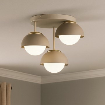 Brilagi - Προσκολλητός πολυέλαιος COSMO 3xE27/60W/230V μπεζ/χρυσό