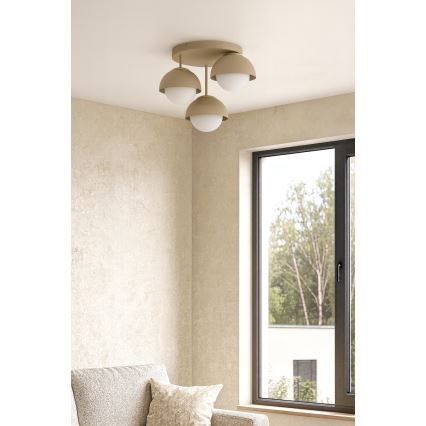 Brilagi - Προσκολλητός πολυέλαιος COSMO 3xE27/60W/230V μπεζ/χρυσό