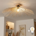 BRILAGI - Προσκολλητός πολυέλαιος LED CERIA BOHO 1xE27/40W/230V Ø 70 εκ. μπαμπού/δρυς