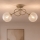 Brilagi - Προσκολλητός πολυέλαιος οροφής STELLA 2xE27/60W/230V μπεζ/χρυσό