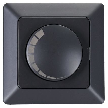 BRILAGI - Περιστροφικός ροοστάτης με πλαίσιο 110W/230V, μαύρο
