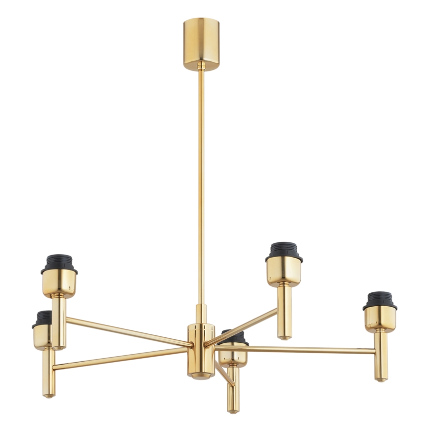 Brilagi - Πολύφωτο σε ράβδο MONTE 5xE27/60W/230V μαύρο/χρυσό