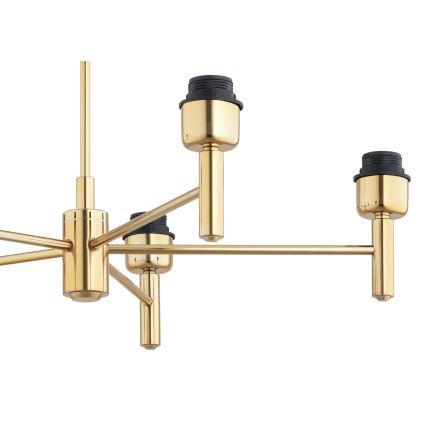 Brilagi - Πολύφωτο σε ράβδο MONTE 5xE27/60W/230V μαύρο/χρυσό