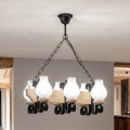 Brilagi - Πολυέλαιος σε αλυσίδα QUEEN 6xE14/40W/230V, από δρυ
