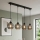 Brilagi - Πολυέλαιος σε καλώδιο DIOR 4xE27/60W/230V μαύρο/καπνιστό γκρι