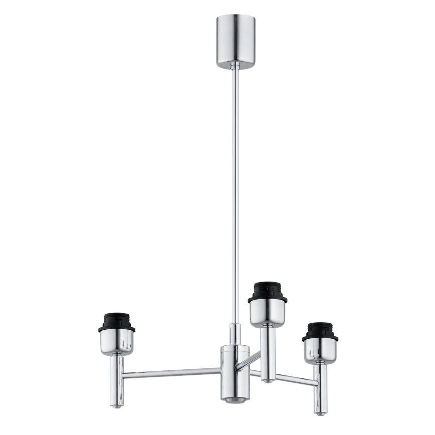BRILAGI - Πολυέλαιος σε ράβδο MONTE 3xE27/60W/230V μπεζ/γυαλιστερό χρώμιο