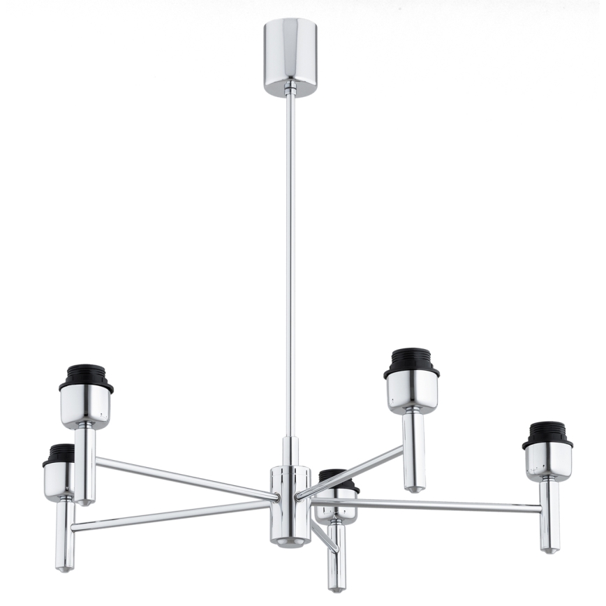 Brilagi - Πολυέλαιος σε ράβδο MONTE 5xE27/60W/230V μπεζ/γυαλιστερό χρώμιο