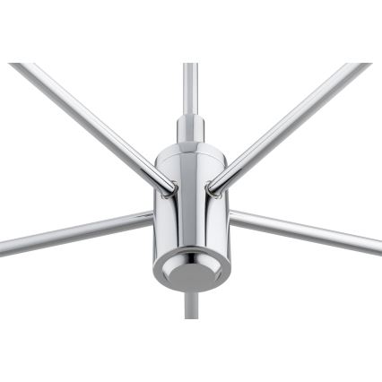 Brilagi - Πολυέλαιος σε ράβδο MONTE 5xE27/60W/230V μπεζ/γυαλιστερό χρώμιο