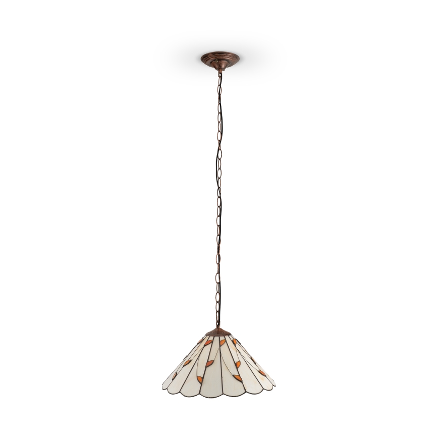 Brilagi - Πολυέλαιος Tiffany με βιτρώ σε αλυσίδα FOLIA 1xE27/60W/230V Ø 40 cm