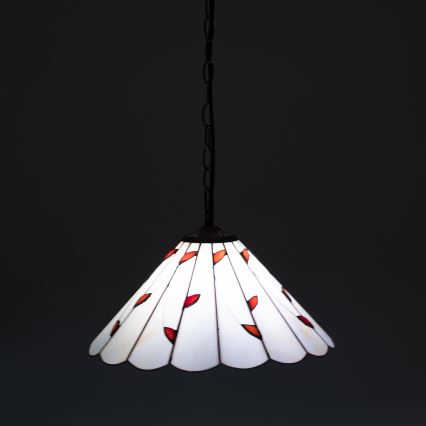 Brilagi - Πολυέλαιος Tiffany με βιτρώ σε αλυσίδα FOLIA 1xE27/60W/230V Ø 40 cm
