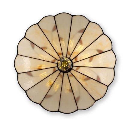 Brilagi - Πολυέλαιος Tiffany με βιτρώ σε αλυσίδα FOLIA 1xE27/60W/230V Ø 40 cm