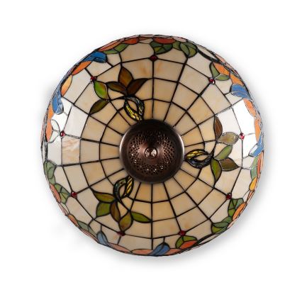 Brilagi - Πολυέλαιος Tiffany με βιτρώ σε αλυσίδα JUNGLE 3xE27/60W/230V Ø 50 cm