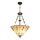 Brilagi - Πολυέλαιος Tiffany με βιτρό σε αλυσίδα FOLIA 3xE27/60W/230V Ø 50 εκ.