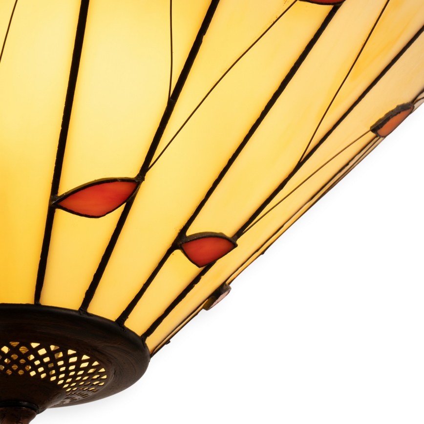 Brilagi - Πολυέλαιος Tiffany με βιτρό σε αλυσίδα FOLIA 3xE27/60W/230V Ø 50 εκ.