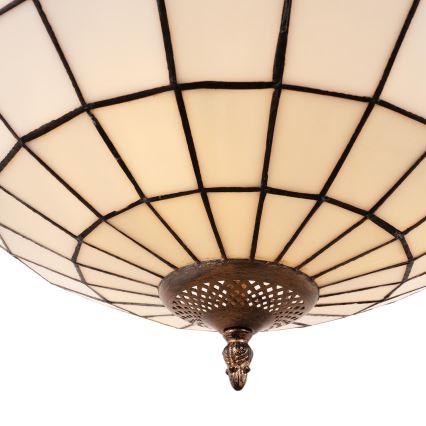 Brilagi - Πολυέλαιος Tiffany με βιτρό σε αλυσίδα SIENNA 3xE27/60W/230V Ø 50 cm