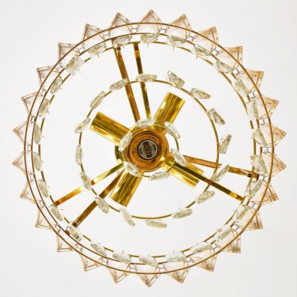 Brilagi - Πολυέλαιος με αλυσίδα CRISTAL 5xE14/40W/230V διάμ. 38 εκ.