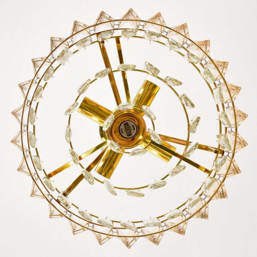 Brilagi - Πολυέλαιος με αλυσίδα CRISTAL 5xE14/40W/230V διάμ. 38 εκ.