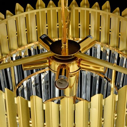 Brilagi - Πολυέλαιος με αλυσίδα CRISTAL 5xE14/40W/230V διάμ. 45 εκ.