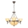 Brilagi - Πολυέλαιος με αλυσίδα DAHLIA 6xE27/40W/230V Ø 74 cm ορείχαλκος