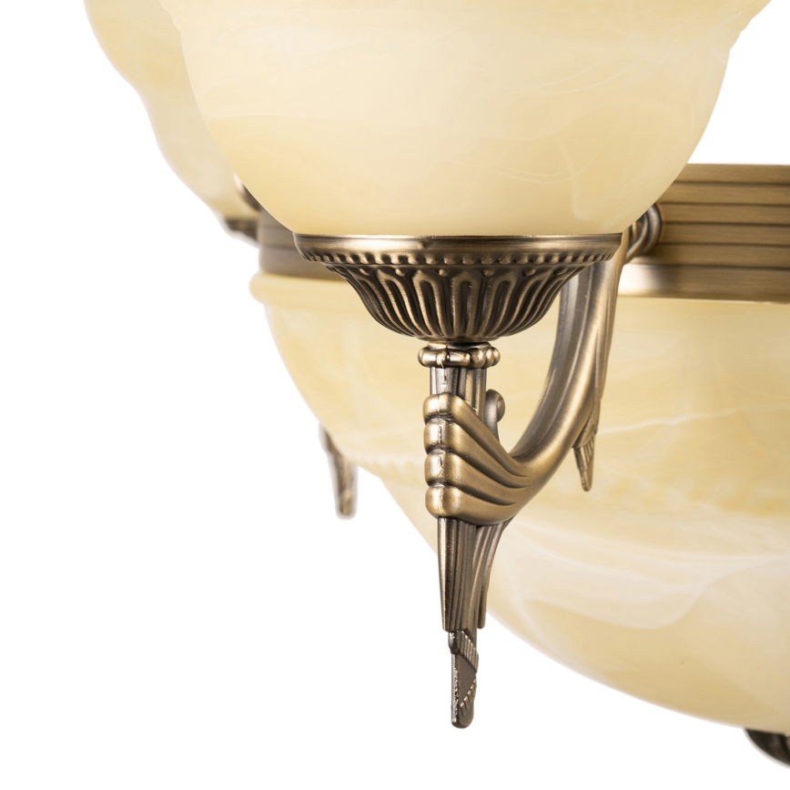 BRILAGI - Πολυέλαιος με αλυσίδα DAHLIA 6xE27/40W/230V Ø 74 cm ορείχαλκος