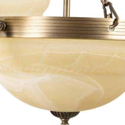 BRILAGI - Πολυέλαιος με αλυσίδα DAHLIA 6xE27/40W/230V Ø 74 cm ορείχαλκος