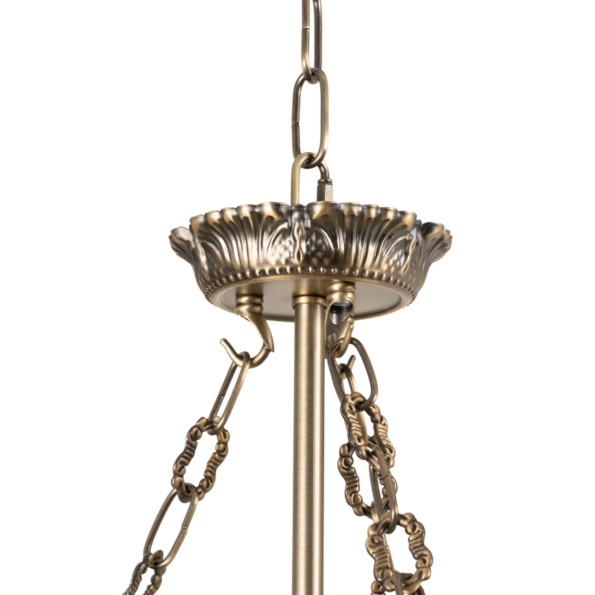 BRILAGI - Πολυέλαιος με αλυσίδα DAHLIA 6xE27/40W/230V Ø 74 cm ορείχαλκος