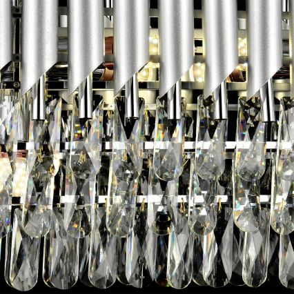 Brilagi - Πολυέλαιος με αλυσίδα ECLIPSE 10xE14/10W/230V 78x28 εκ. ασημί