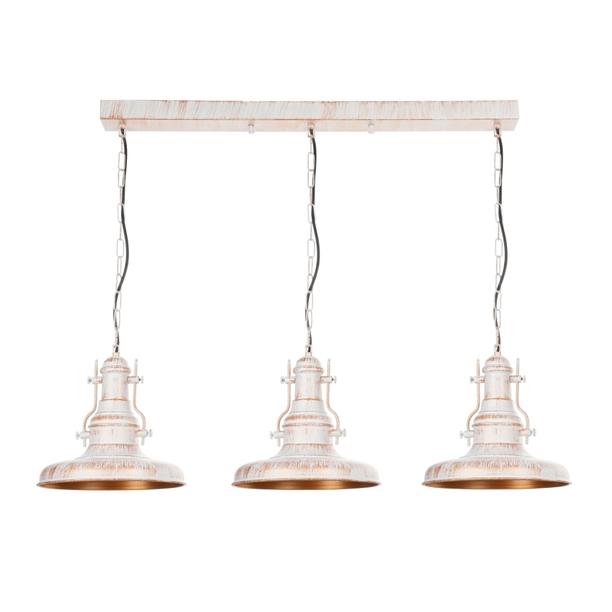 Brilagi - Πολυέλαιος με αλυσίδα PYRONIC 3xE27/40W/230V κρεμ/πατίνα