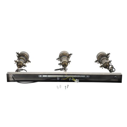 Brilagi - Πολυέλαιος με αλυσίδα PYRONIC 3xE27/40W/230V μπρονζέ/πατίνα