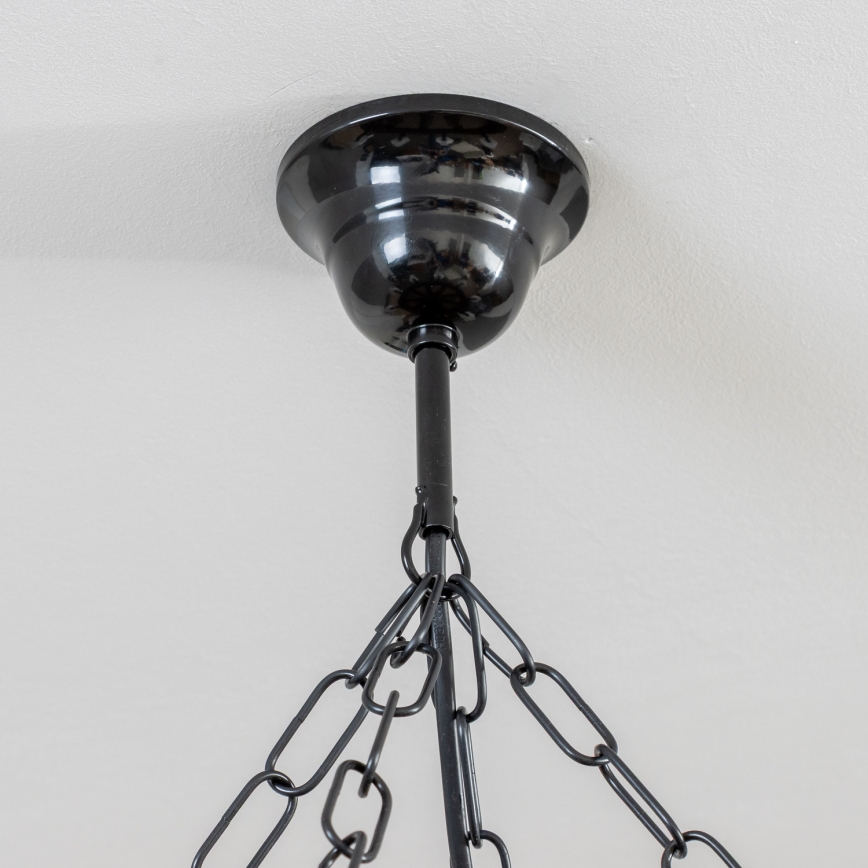 Brilagi - Πολυέλαιος με αλυσίδα ROATA 8xE14/40W/230V Ø 70 εκ. οξιά/καρυδιά