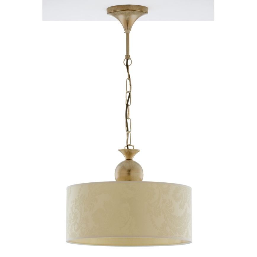 Brilagi - Πολυέλαιος με αλυσίδα SAPHIRE 1xE27/15W/230V κρεμ/χρυσό/πατίνα