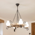 Brilagi - Πολυέλαιος με αλυσίδα TIMONA 4xE14/40W/230V σε απόχρωση δρυός