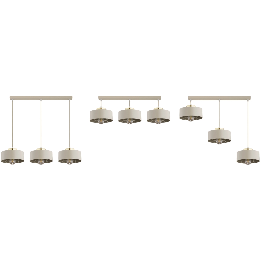 Brilagi - Πολυέλαιος με καλώδιο 3xE27/60W/230V μπεζ/χρυσό
